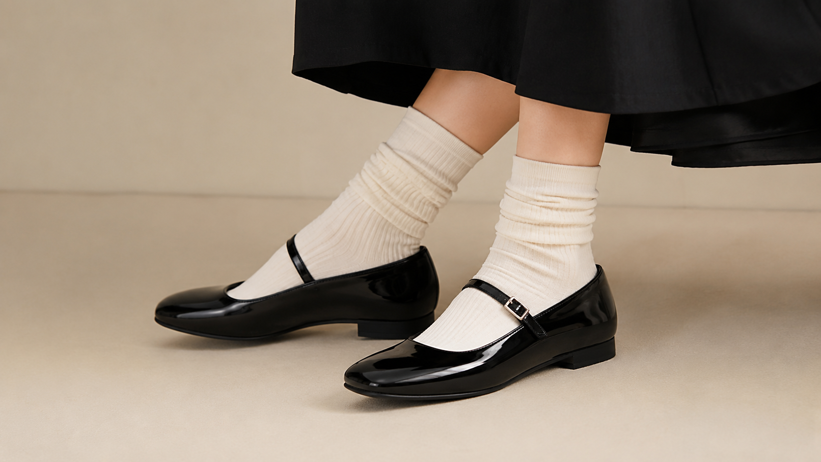 Mary Jane Flats Retro Feminine Style